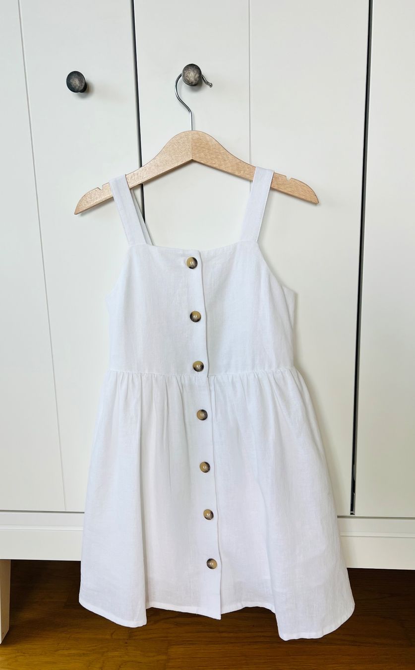 H&M Vestiti & Gonne: H&M 110 Kleid weiss Leinen – Usato da Burgdorf venduto da rulan 1