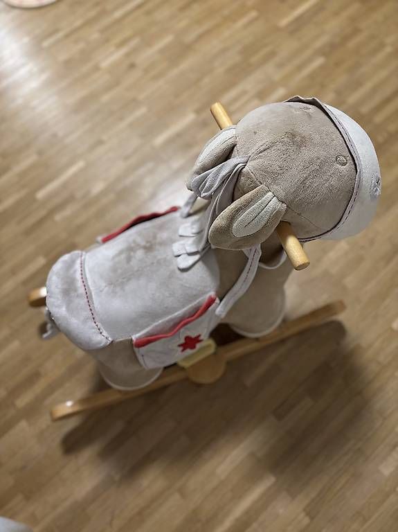 Altre altalene da giardino: Schaukelesel / Schaukelpferd beige mit Holz – Usato da Zürich venduto da natalson 2