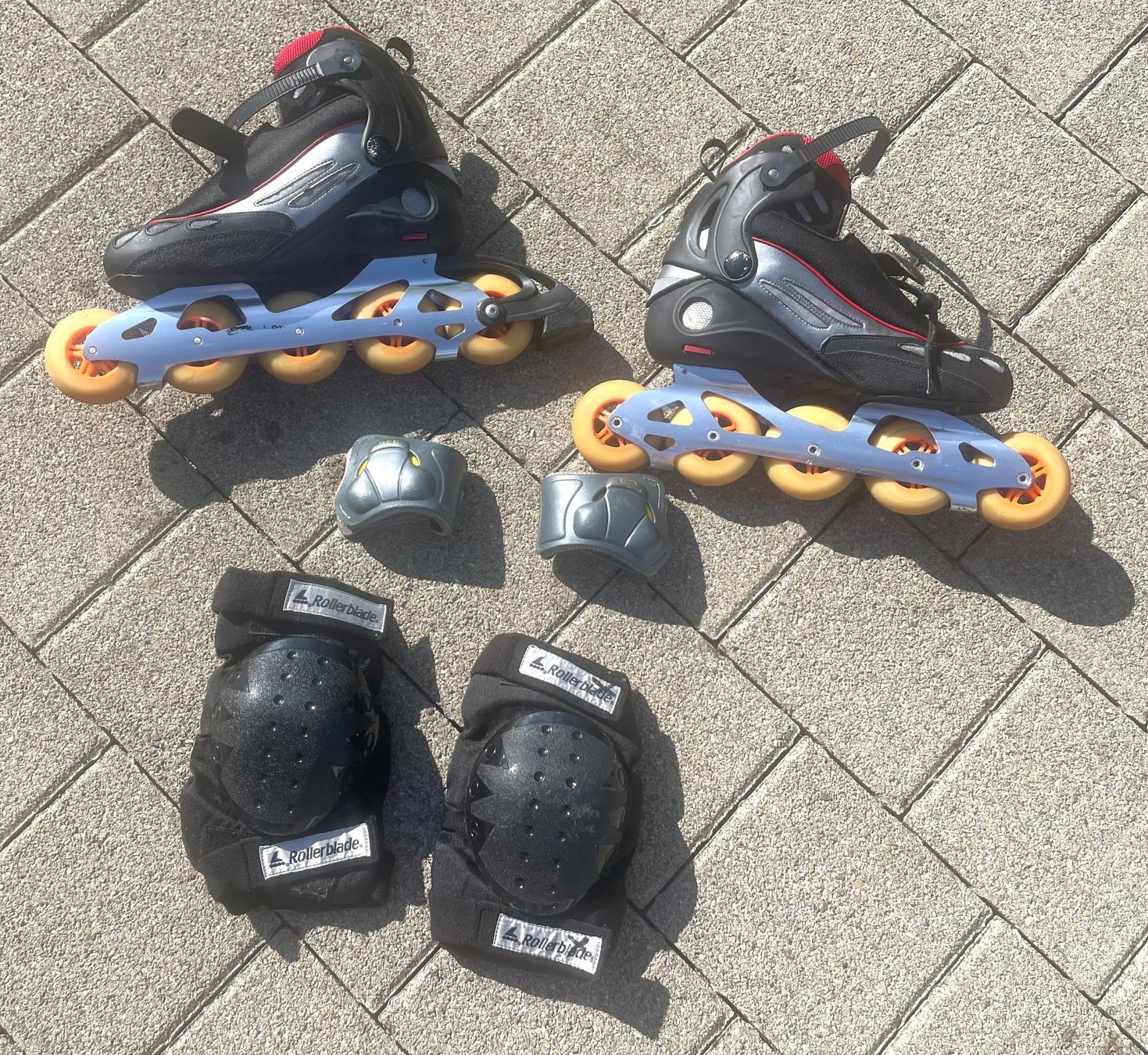 Inline-Skating & Rollschuhe: Rollerblade Inline, Shock Eraser, EU 42,5, US 9,5, 5 Rollen – Gebraucht aus Amriswil von fit8580