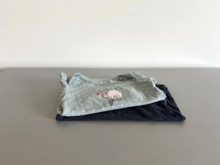 2er Set Babybody Kurzarm Baby Body Gr. 80 Baumwolle