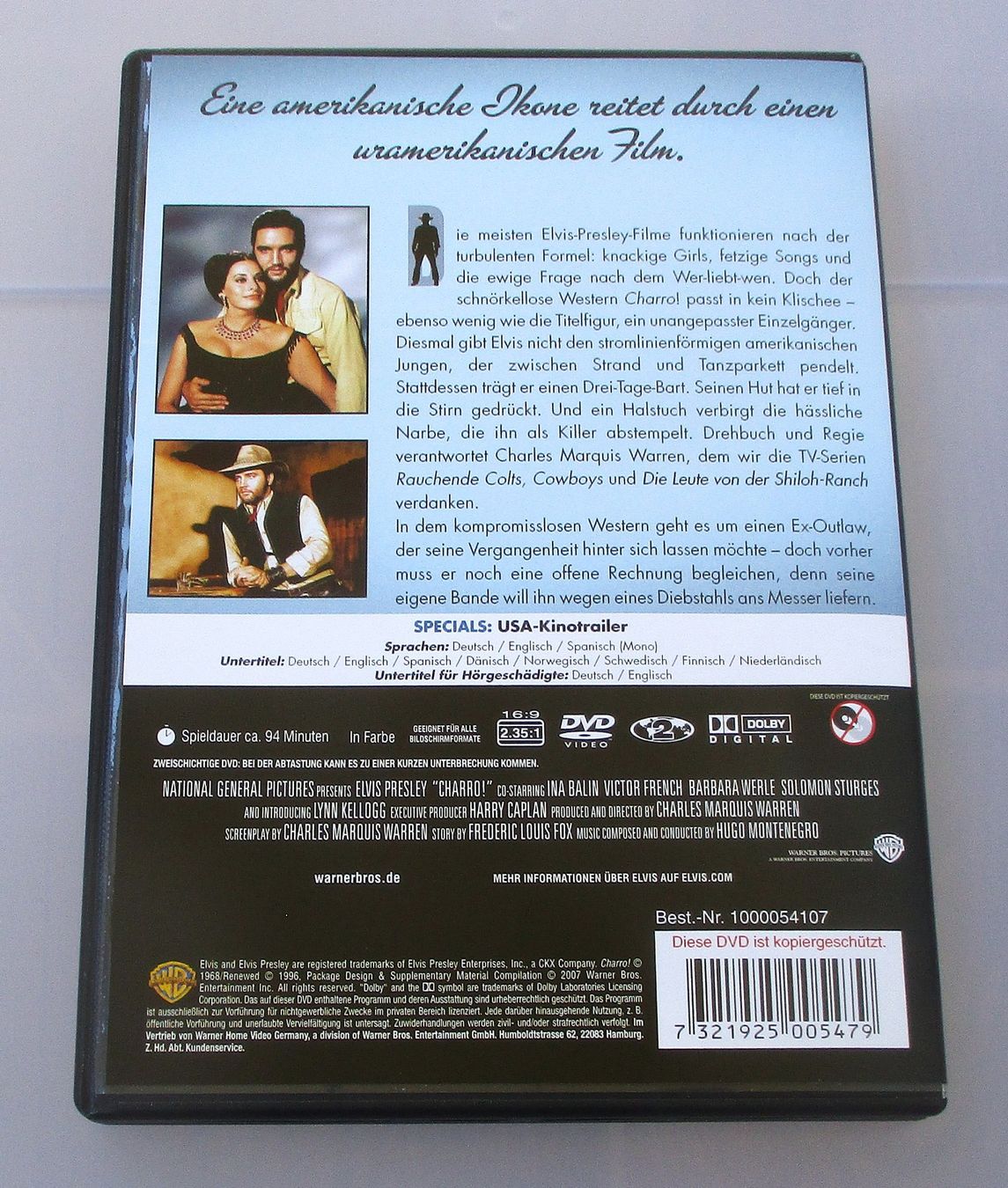 Tutti i DVDs: CHARRO - Elvis Presley – Usato da Wattwil venduto da Muriel10 1