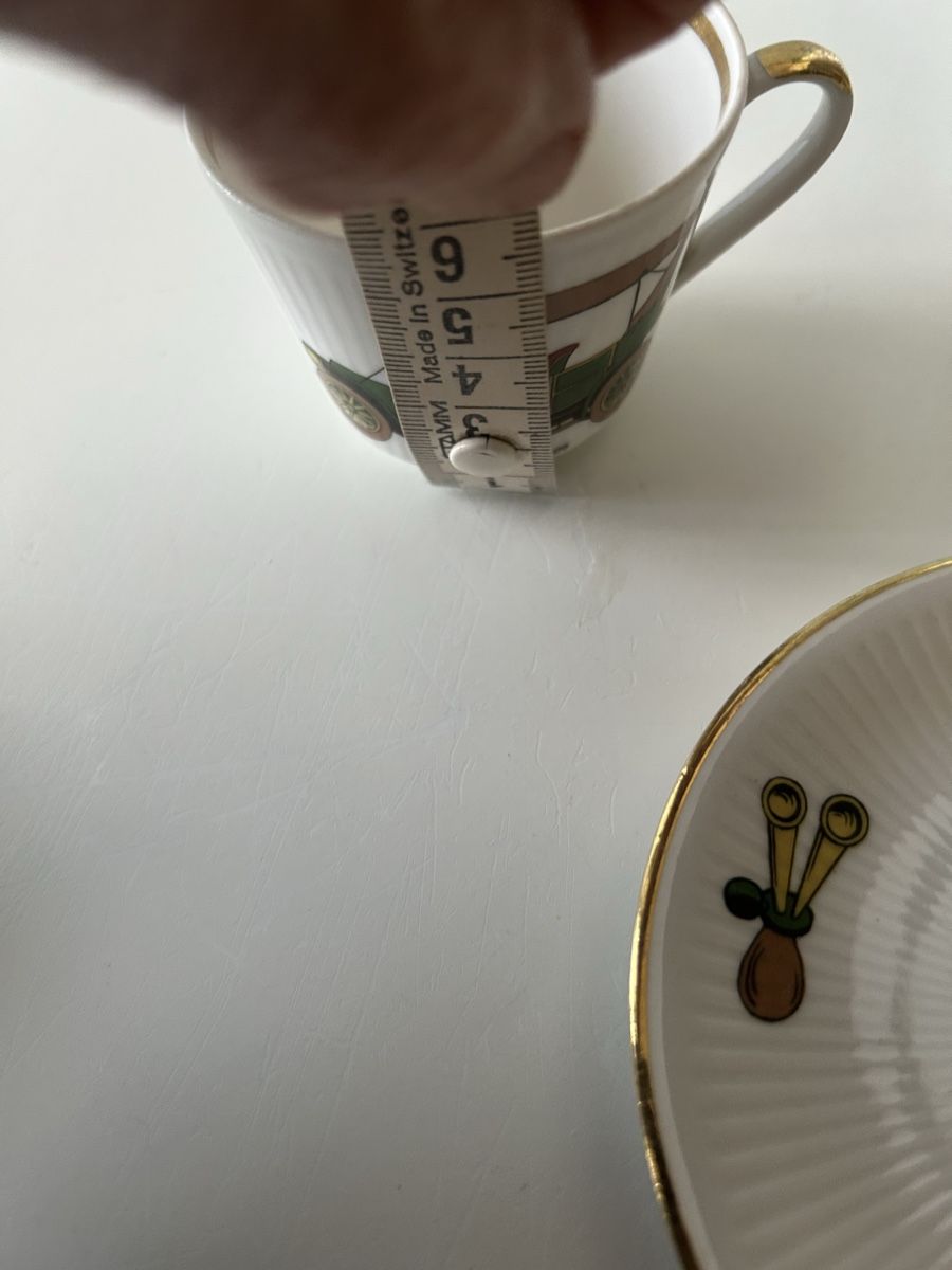 Tazze: Pottenstein Bavaria Tasse mit Oldtimer Franklin Car 59 – Usato da allschwil venduto da basel5 6