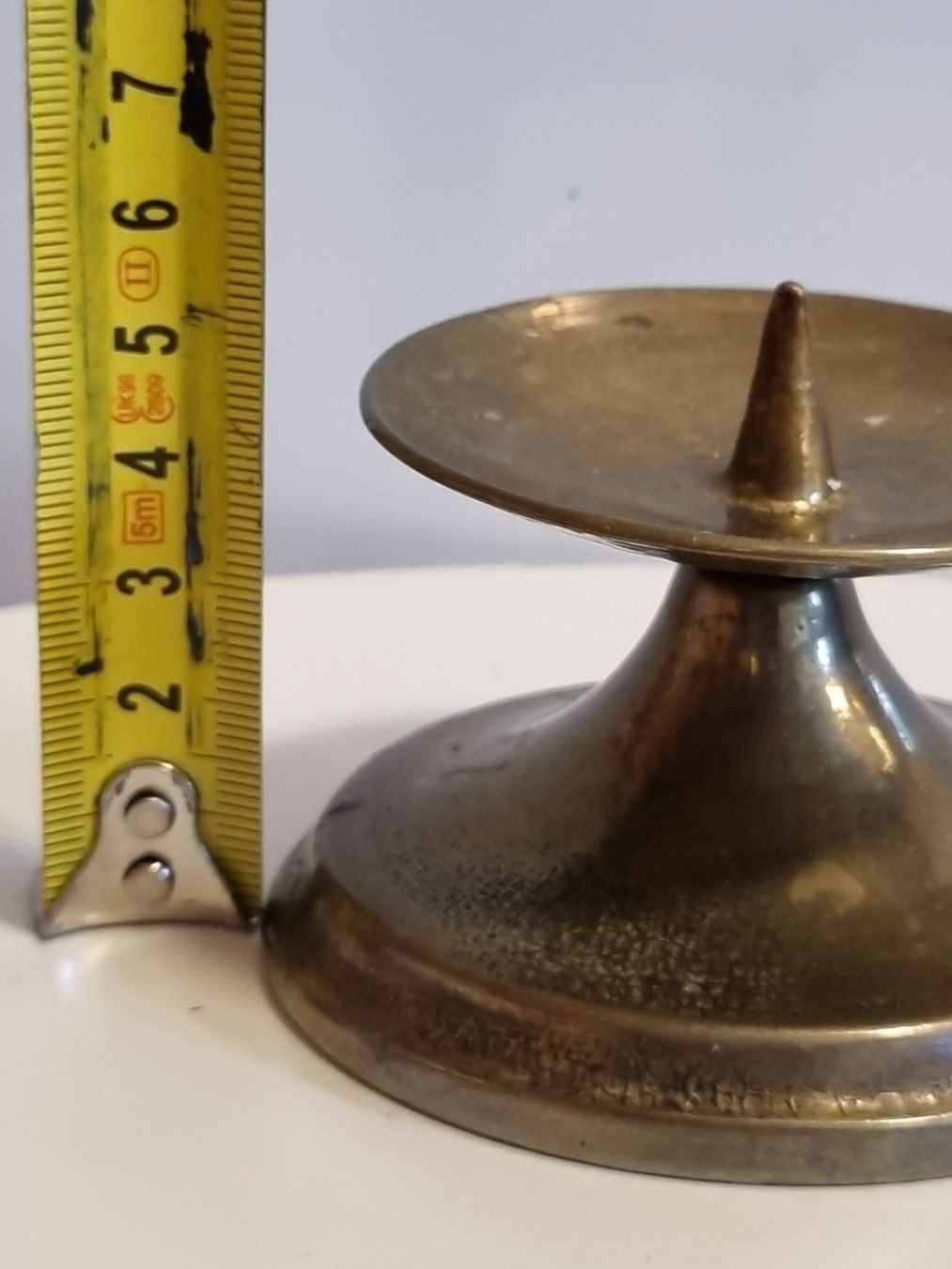 Kerzenständer: Vintage Messing Kerzenhalter mit Dorn – Gebraucht aus Scharnachtal von devin03 3