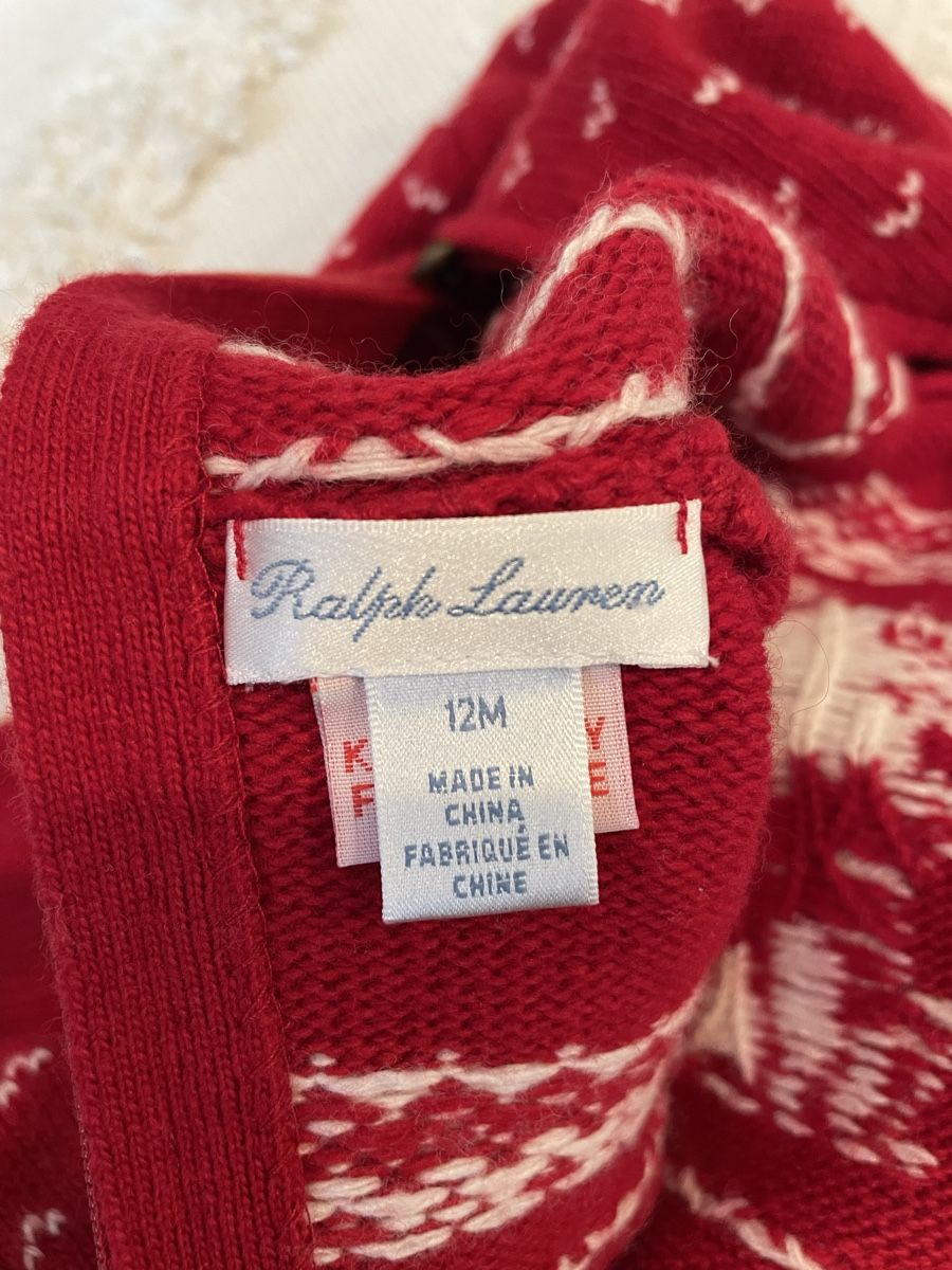 Ralph Lauren Maglioni & Felpe: Ralph Lauren Grösse 12M Weihnachtspullover – Usato da Galgenen venduto da rpoto 3