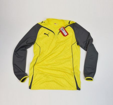 Puma Fussball Trikot Torwarttrikot Langarm/gelb, grau/Gr.M