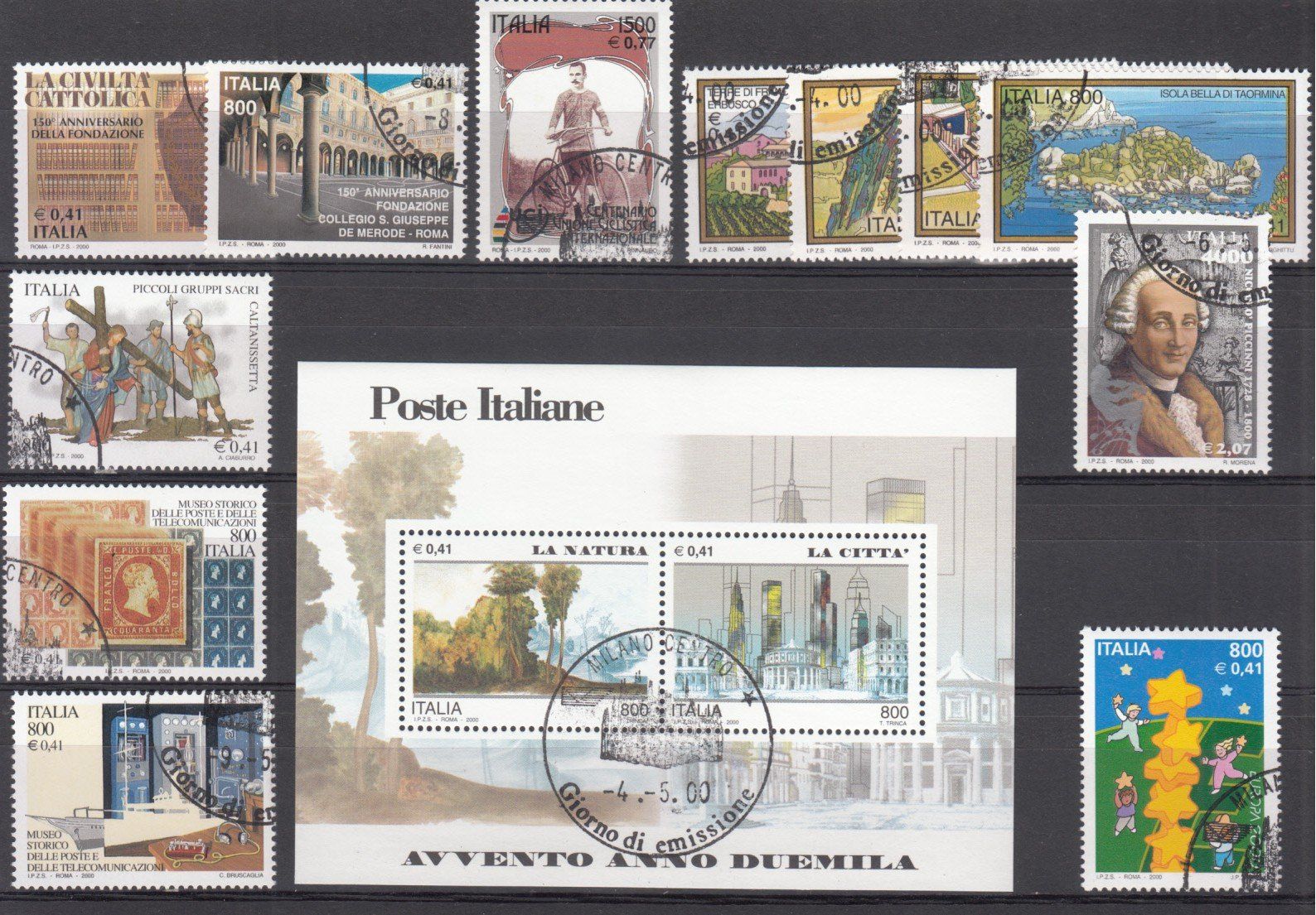 Tous les timbres: Italien 2000 mit ET – D'occasion à Bürglen TG par StampGraf 3