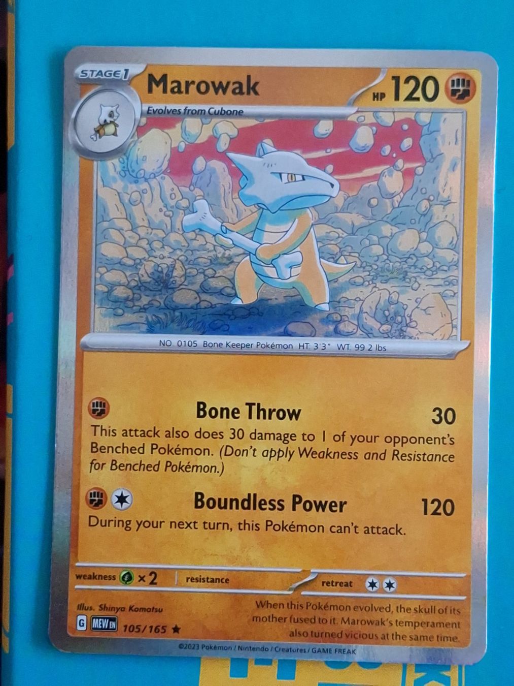 Pokémon Carte collezionabili: Marowak Knogga - Pokemon Mew 151 – Usato da Altstätten SG venduto da GGsGameshop