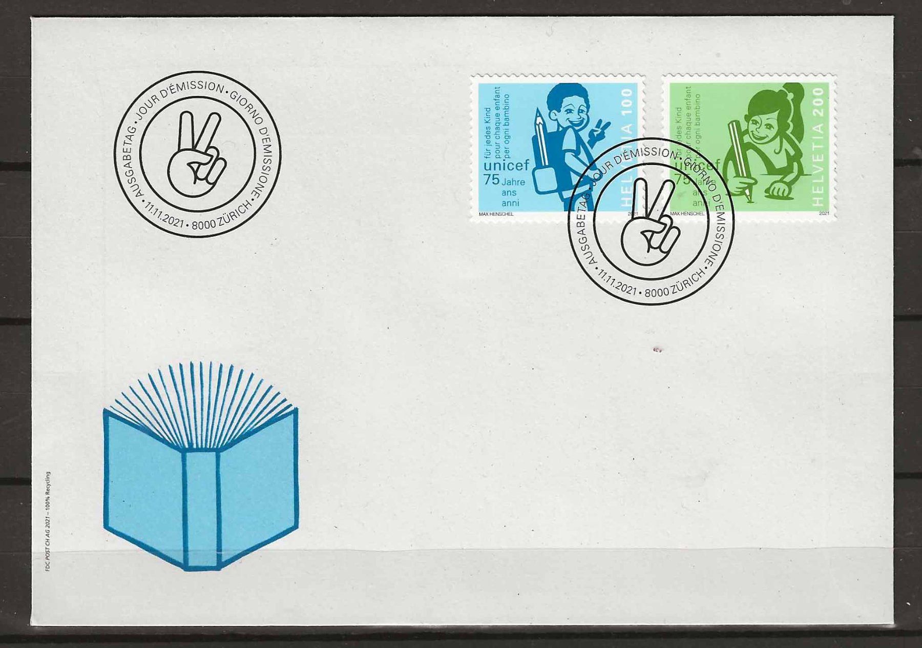 Tutti i francobolli: F1854 - FDC UNICEF – Usato da Trélex venduto da Phil_Albert