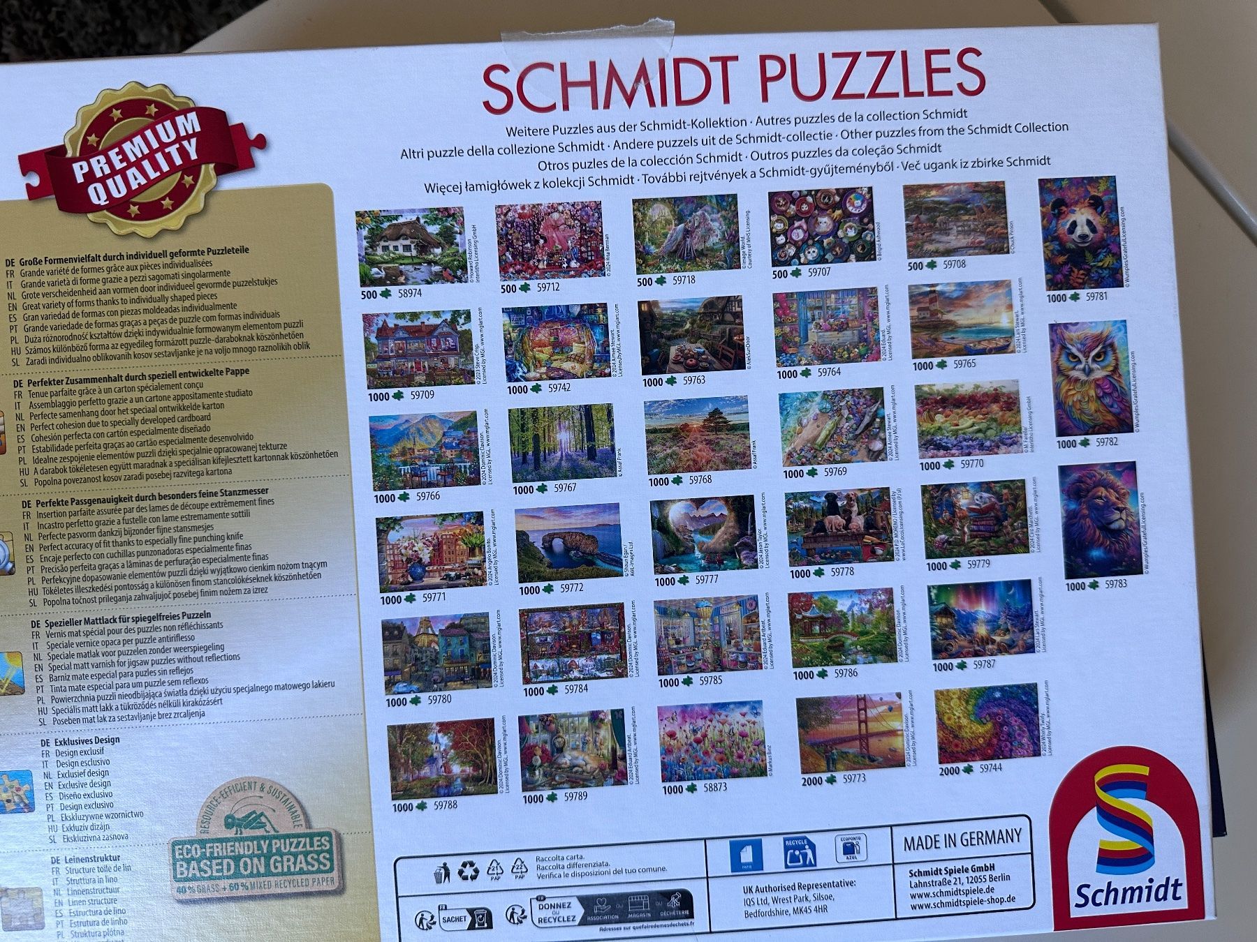 Puzzle: Schmidt 1000 Puzzle "am Puzzle-Tisch" – Usato da Zürich venduto da babssusch 4