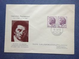 1946 Z-Nr. 275 FDC 200. Geburtstag von Heinrich Pestalozzi