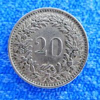 5 x 20 Rappen aus den Jahre 1944 und 1947 (4x)