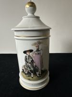 Porzellan Dose "Costumes Suisses" Luzern Goldrand Vintage