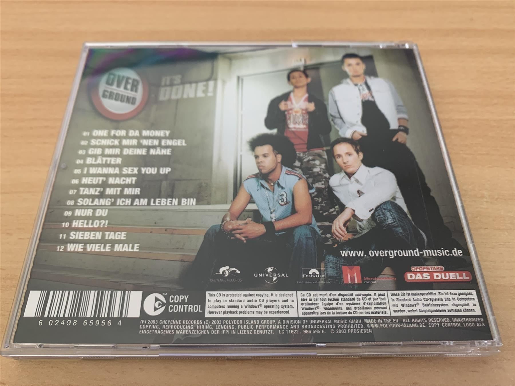 CD: Overground – It's Done! – Usato da Rikon im Tösstal venduto da Alpenmutz 1