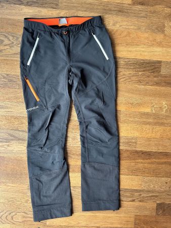 Ortovox softshell men’s pants size M black with Merino