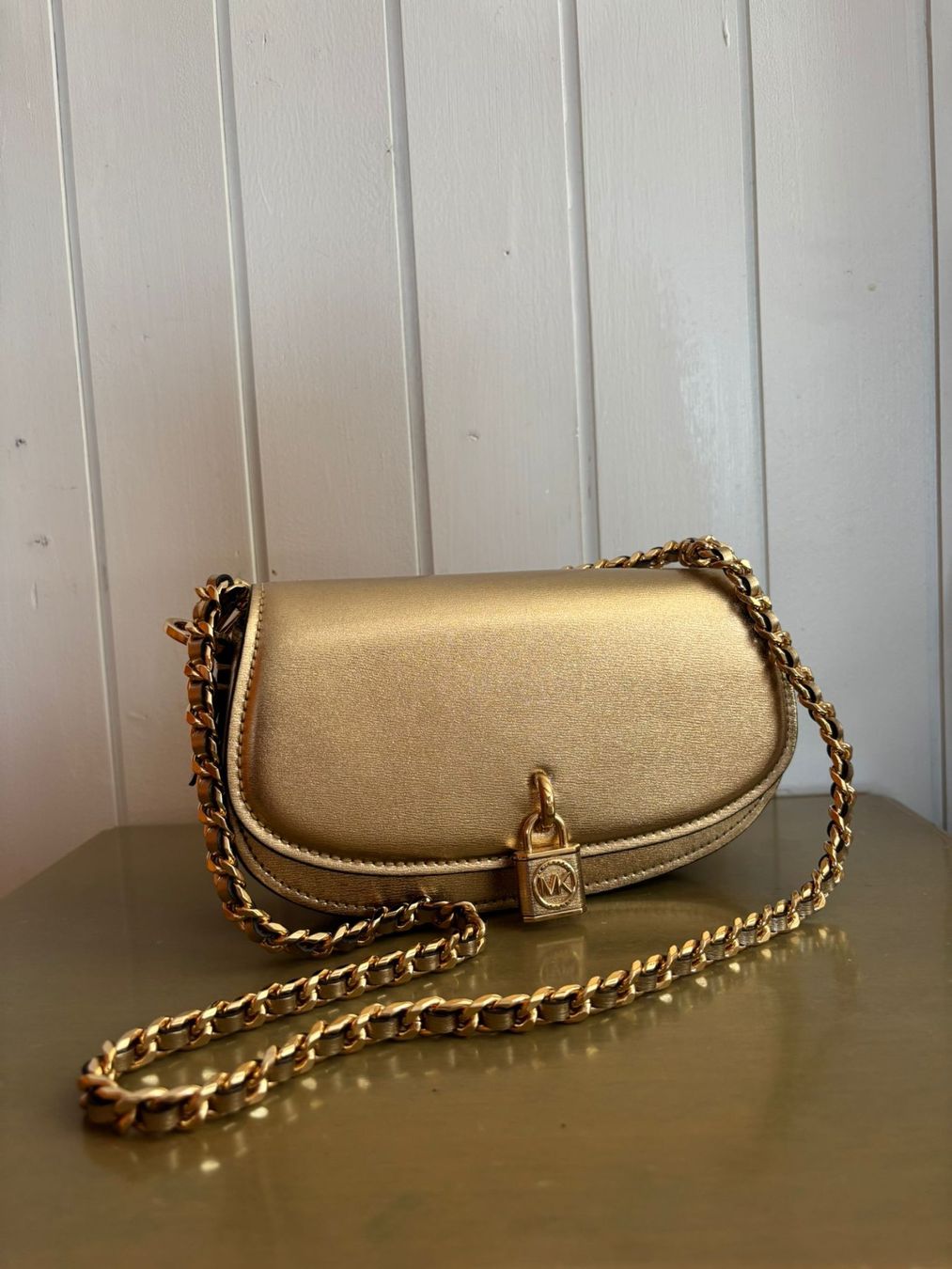 Michael Kors Borse da donna: Michael Kors Tasche / Handtasche in Gold – Usato da Jonen venduto da Lux.K.