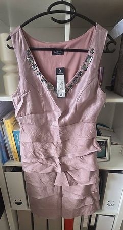 Festliches Eleganges Kleid in altrosa NEU 36 bzw 38