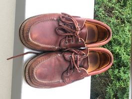 Burgundy boat shoes / mocassins from Timberland