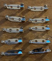 10x Anstecknadeln zum Basteln von Broschen DIY