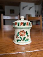 Bieri Worb Keramikdose, Vintage Zuckerdose mit Deckel