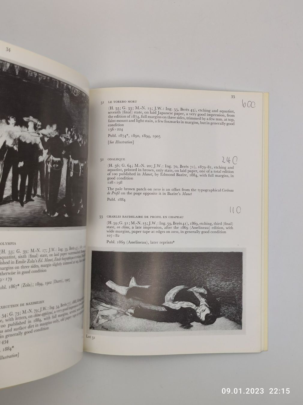 Livres: MANET - OEUVRE GRAVE - 3 WERKE – D'occasion à Goldach par Gaip 7