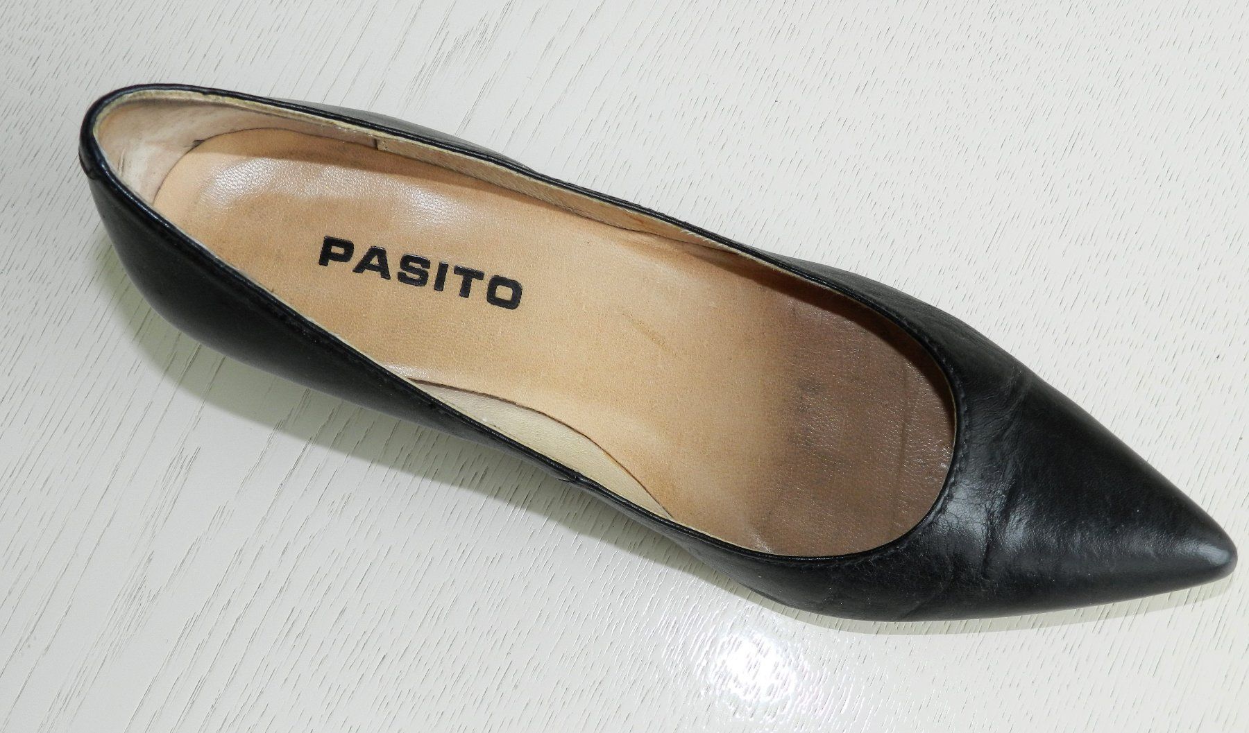 Damenschuhe: Elegante Pasito Echtleder Pumps, Schwarz, Gr. 37 – Gebraucht aus Uerikon von Norma06 3