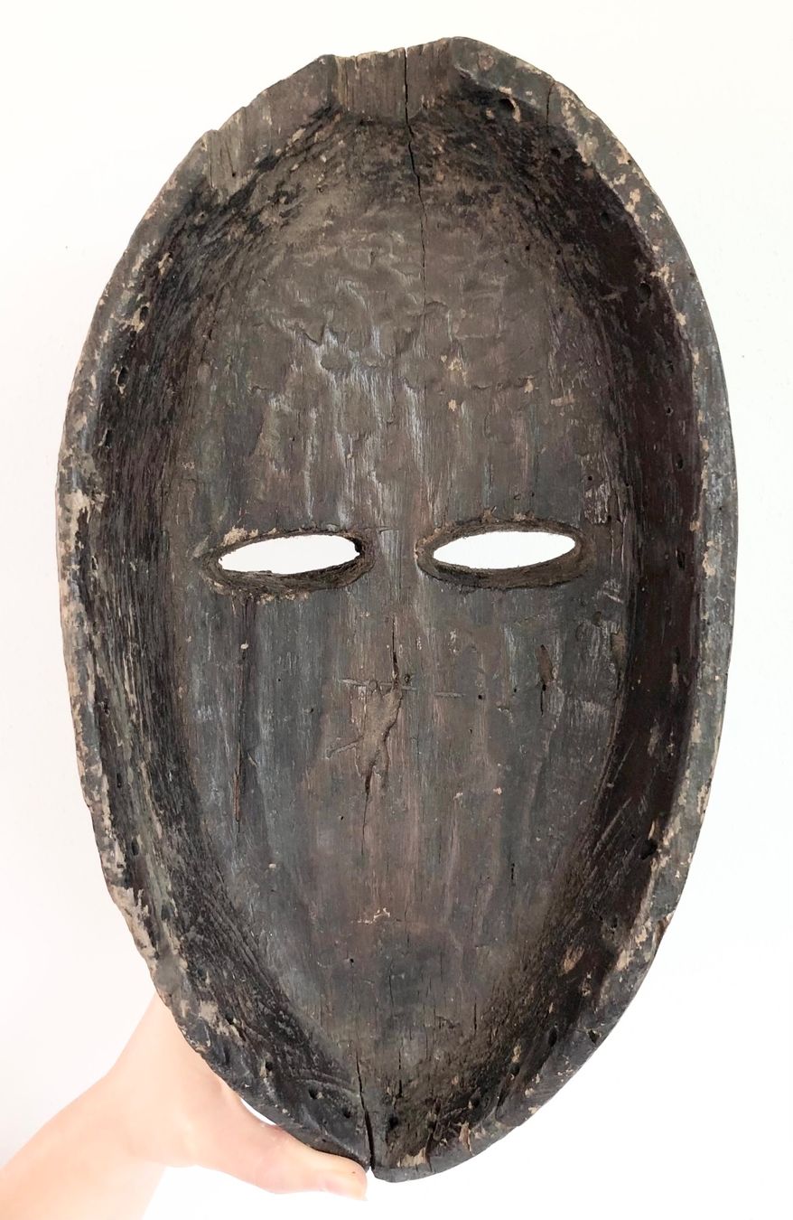 Skulpturen & Statuen: Rarität seltene alte Mahongwe Maske Gabun Höhe 35 cm Top – Gebraucht aus Rüthi (Rheintal) von Kunsthaus777 9