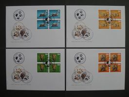 2017 Nr.1624-1627 im 4er Block auf FDC