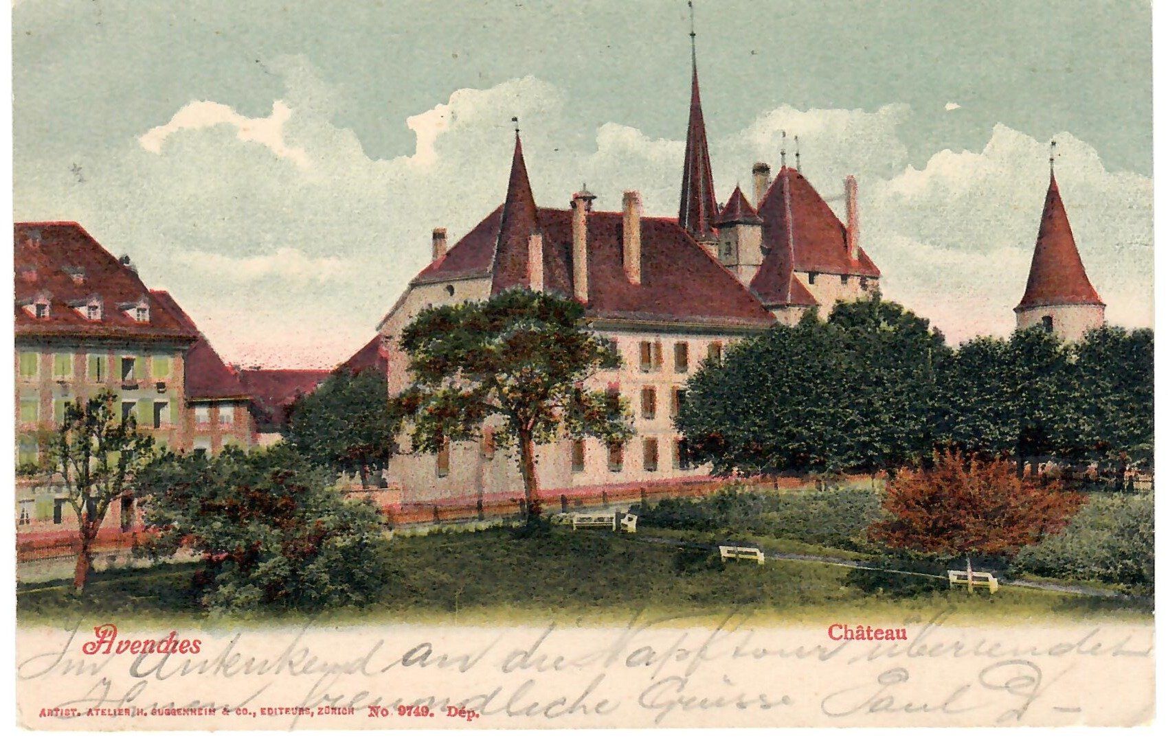 Ansichtskarten: Avenches - Château – Gebraucht aus Zweisimmen von jakobsweg