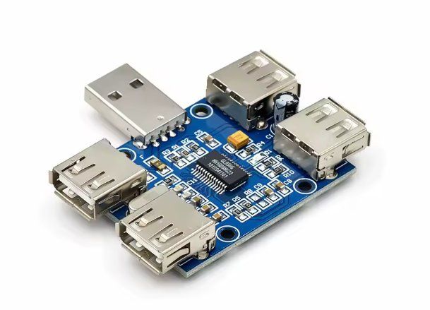 Hub & Switch: USB 2.0 HUB 4-Port-Controller USB-Erweiterungsmodul GL850G – Nuovo e nell'imballaggio originale da Illnau venduto da diy-shop