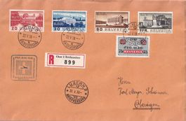 R-Brief Pro Aero Sonderflug Chur - Luzern 1938