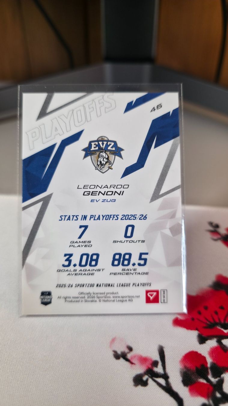 Sportzoo Sammelbilder & Trading cards: Leonardo Genoni /30 EV Zug SportZoo Base red – Neu und originalverpackt aus Hirzel von luc_snw5 1