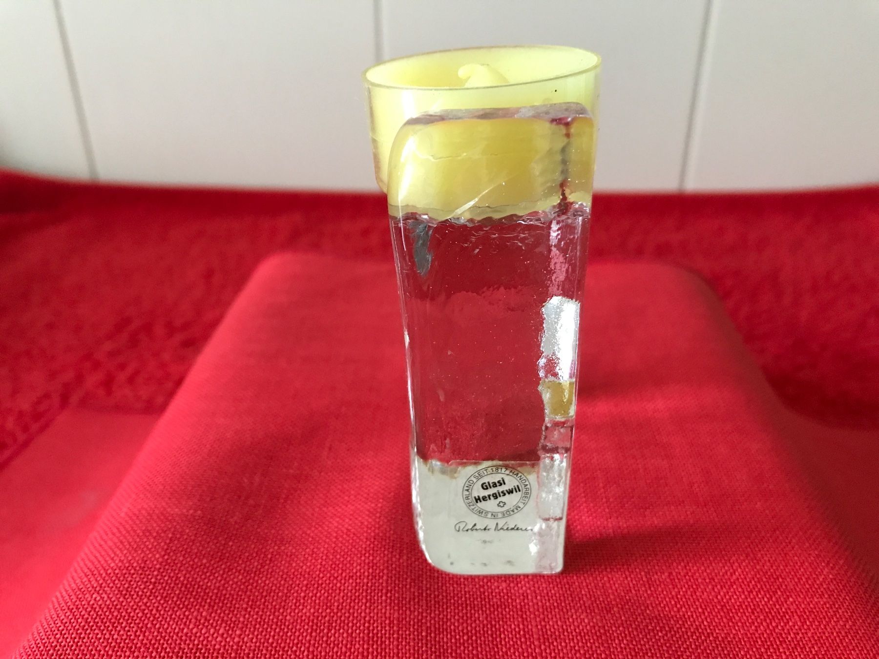 Glasi Hergiswil Portacandele: Glasi Hergiswil Kerzenhalter – Usato da Birmensdorf ZH venduto da Hilhan 1