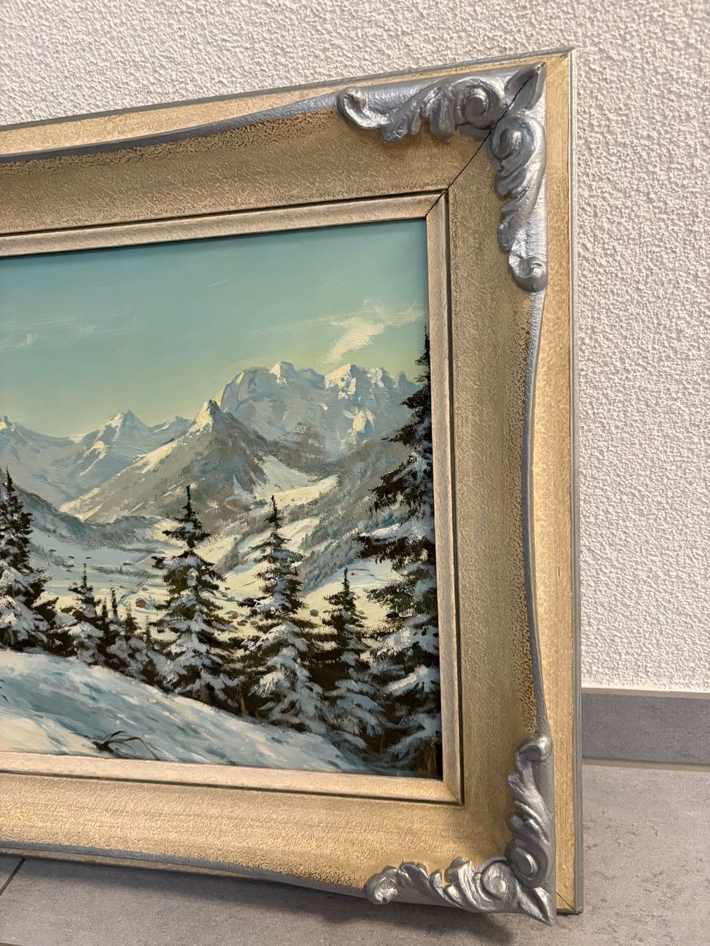 Dipinti: 60.5cmbreitx50cm hoch Öl Gemälde Winterlandschaft – Usato da Ottenbach venduto da TimelessEmotions. 5