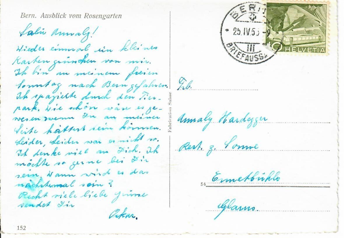 Ansichtskarten: Bern – Gebraucht aus Hochdorf von Ziegel-16 1