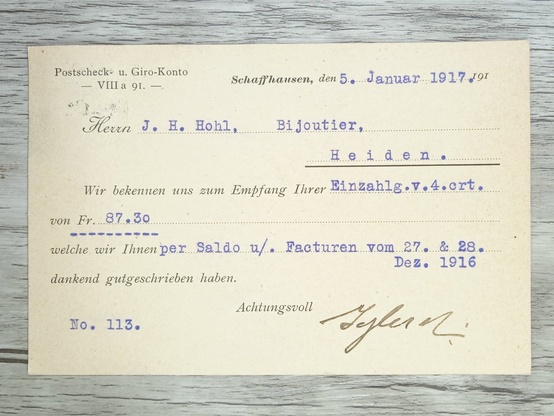 Tutti i francobolli: TR80 Carte Postale + Timbre Suisse 1917 PJ – Usato da Cousset venduto da Patrick_Collections 1