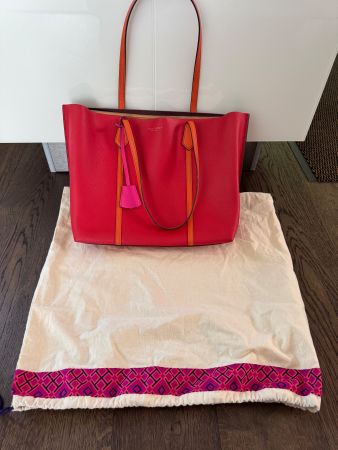 Tory Burch Perry Triple-Compartment Tote – Great Condition