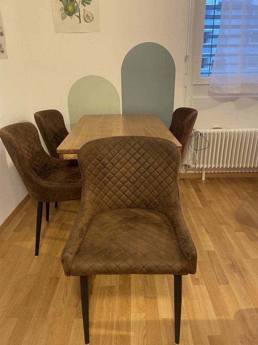Set di tavolo e panche: Esstisch aus Holz mit 4 Stühlen – Usato da Kriens venduto da anj_d6rj 3