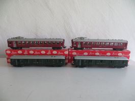 Hag H0: Set 4 SBB-Gepäck- und Speisewagen 405/410, WS, OVP