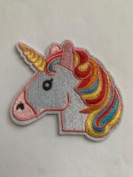 Einhorn Kopf Gross Patch Badge, Bügelbild