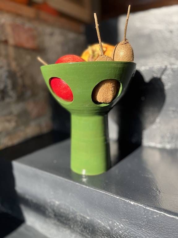Vasi & Recipienti: Green Ceramic Fruit Bowl – Usato da Gandria venduto da mar_5yvs 1