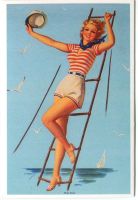 Postkarte "Pin-up".