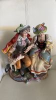 Porzellanfigur Graefenthal Paar mit Tieren guter Zustand