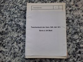 Taschenbuch der Uem. Sdt der Art. -Serie à 34 Blatt