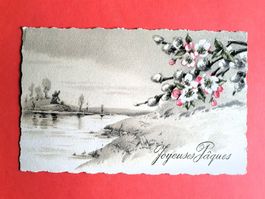 Carte postale, CP, Joyeuses Pâques, 13,5 x 8,7 cm, SB 2438