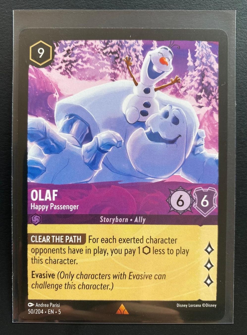 Disney Sammelbilder & Trading cards: Lorcana OLAF 50/204 EN-5 Rare – Gebraucht aus Lugano von VlaseCard