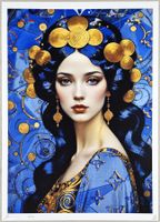 Death NYC Ltd  Pop Art Druck " Klimt Girl of the July Night