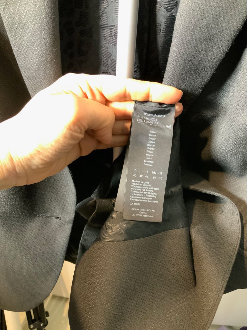 Comma Giacche: Comma Damen Businessblazer grau Gr. 40 – Nuovo (secondo la descrizione) da Meilen venduto da MaisonSelect 6