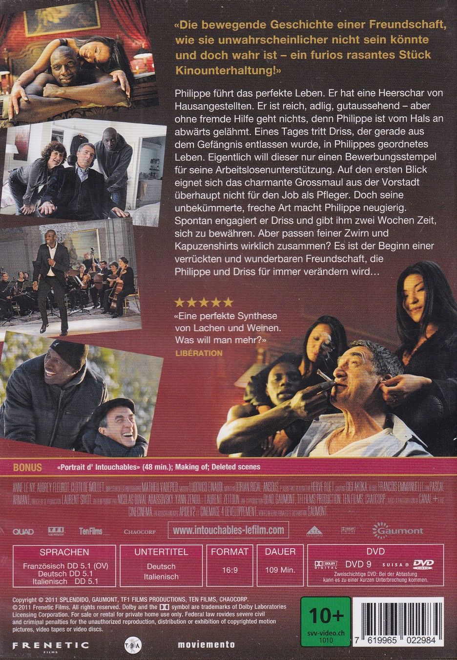 Alle DVDs: DVD ab Fr. 1.--, Intouchables – Gebraucht aus Lausen von Mondeo10628 1