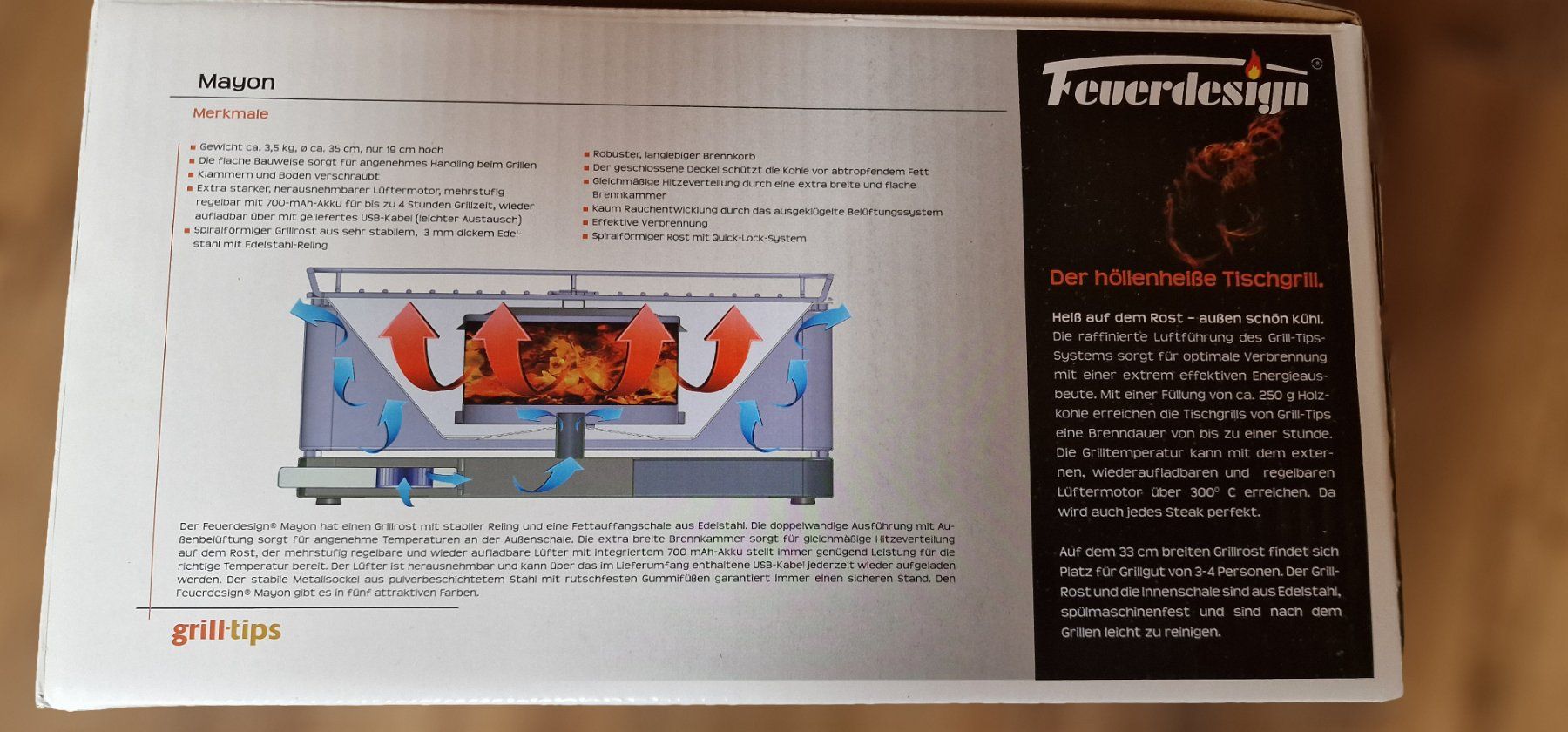 Grills: Feuerdesign Tischgrill mit Zubehör – Neu (gemäss Beschreibung) aus Schiers von rom_ch7g 1