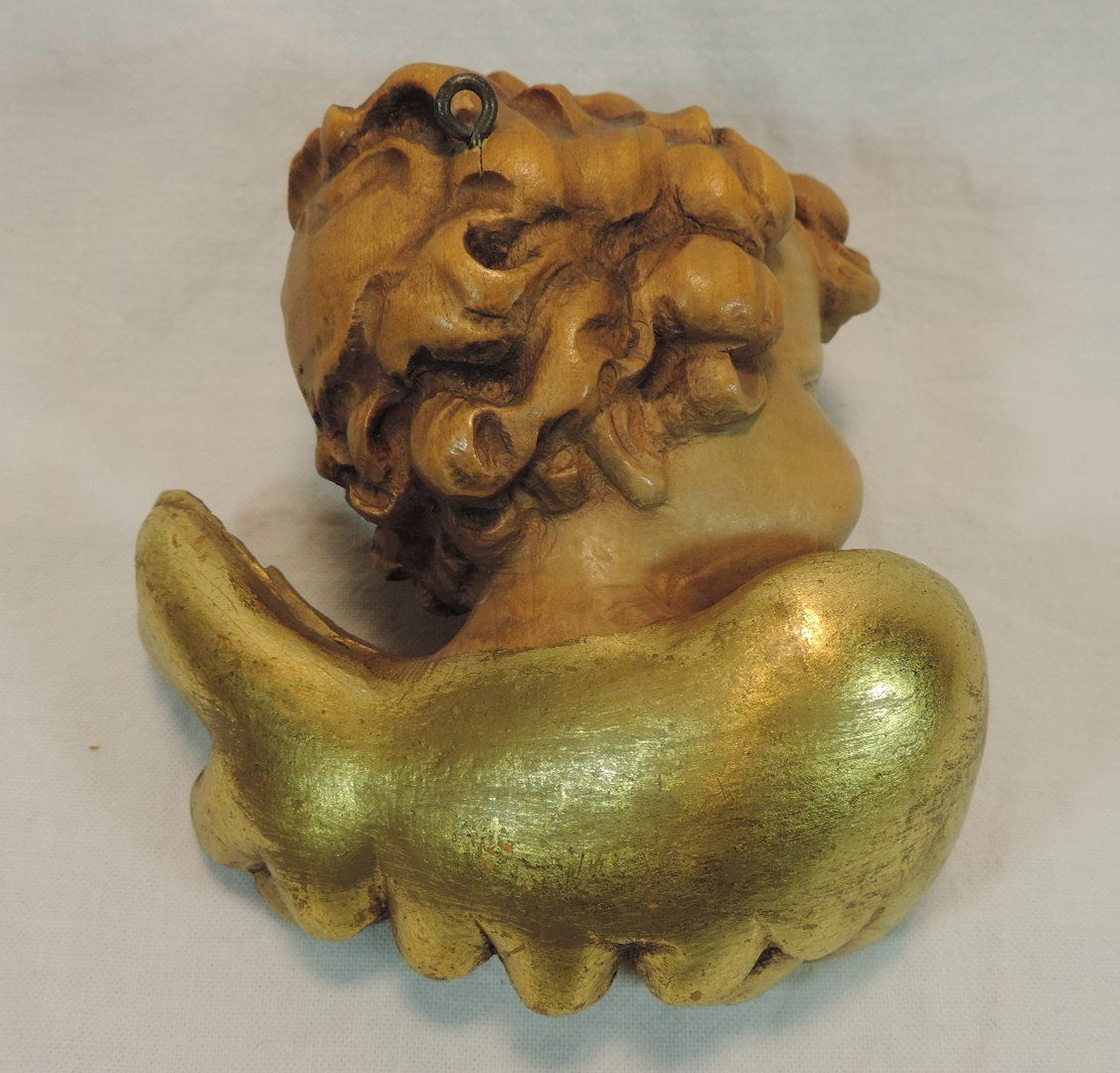 Sculture & Statue: Putte Wandrelief, handgeschnitzt, vergoldet – Usato da Duggingen venduto da doogbua 2